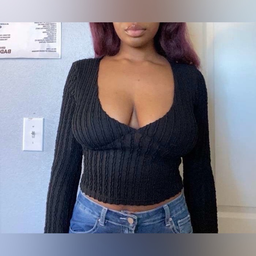 Sexy black top for going out/size medium